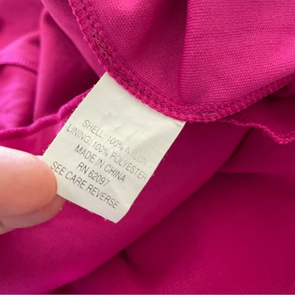 Vintage Vivienne Tam Women’s Fuchsia Pink Mesh Floral Shift Dress Size Medium - Picture 2 of 8